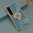 Custodia Silicone Ultra Sottile Morbida Cover con Magnetico Anello Supporto per Sony Xperia 5 IV Grigio Lavanda