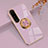 Custodia Silicone Ultra Sottile Morbida Cover con Magnetico Anello Supporto per Sony Xperia 5 IV Lavanda