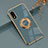 Custodia Silicone Ultra Sottile Morbida Cover con Magnetico Anello Supporto per Sony Xperia Ace II Grigio Lavanda