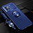 Custodia Silicone Ultra Sottile Morbida Cover con Magnetico Anello Supporto per Vivo iQOO 9 5G Blu