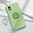 Custodia Silicone Ultra Sottile Morbida Cover con Magnetico Anello Supporto per Vivo X60 5G Verde Pastello