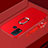 Custodia Silicone Ultra Sottile Morbida Cover con Magnetico Anello Supporto per Vivo Y50 Rosso