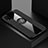 Custodia Silicone Ultra Sottile Morbida Cover con Magnetico Anello Supporto per Xiaomi Mi 10 Lite Nero