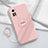 Custodia Silicone Ultra Sottile Morbida Cover con Magnetico Anello Supporto per Xiaomi Mi 10T Pro 5G Rosa