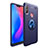 Custodia Silicone Ultra Sottile Morbida Cover con Magnetico Anello Supporto per Xiaomi Mi A2 Lite Blu