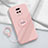 Custodia Silicone Ultra Sottile Morbida Cover con Magnetico Anello Supporto per Xiaomi Redmi 10X Pro 5G Rosa