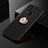 Custodia Silicone Ultra Sottile Morbida Cover con Magnetico Anello Supporto per Xiaomi Redmi 9C NFC Oro e Nero