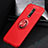 Custodia Silicone Ultra Sottile Morbida Cover con Magnetico Anello Supporto per Xiaomi Redmi K20 Pro Rosso