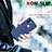 Custodia Silicone Ultra Sottile Morbida Cover con Magnetico Anello Supporto QW1 per Xiaomi Poco C51