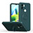 Custodia Silicone Ultra Sottile Morbida Cover con Magnetico Anello Supporto QW1 per Xiaomi Poco C51 Verde Notte