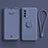 Custodia Silicone Ultra Sottile Morbida Cover con Magnetico Anello Supporto S01 per Oppo A93 5G Grigio Lavanda