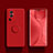 Custodia Silicone Ultra Sottile Morbida Cover con Magnetico Anello Supporto S01 per Oppo Reno10 Pro+ Plus 5G Rosso
