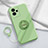 Custodia Silicone Ultra Sottile Morbida Cover con Magnetico Anello Supporto S01 per Realme GT Neo 3T 5G Verde