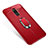 Custodia Silicone Ultra Sottile Morbida Cover con Magnetico Anello Supporto S01 per Samsung Galaxy A6 Plus (2018) Rosso