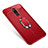 Custodia Silicone Ultra Sottile Morbida Cover con Magnetico Anello Supporto S01 per Samsung Galaxy A9 Star Lite Rosso