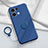 Custodia Silicone Ultra Sottile Morbida Cover con Magnetico Anello Supporto S03 per Oppo Reno8 Pro 5G