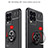 Custodia Silicone Ultra Sottile Morbida Cover con Magnetico Anello Supporto SD1 per Realme 8 4G