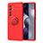 Custodia Silicone Ultra Sottile Morbida Cover con Magnetico Anello Supporto SD1 per Xiaomi Mi Note 10 Lite