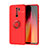 Custodia Silicone Ultra Sottile Morbida Cover con Magnetico Anello Supporto SD1 per Xiaomi Redmi 9