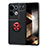 Custodia Silicone Ultra Sottile Morbida Cover con Magnetico Anello Supporto SD1 per Xiaomi Redmi Note 13 Pro 5G
