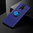 Custodia Silicone Ultra Sottile Morbida Cover con Magnetico Anello Supporto SD1 per Xiaomi Redmi Note 9 Pro Max Blu