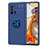 Custodia Silicone Ultra Sottile Morbida Cover con Magnetico Anello Supporto SD2 per Xiaomi Mi 11T Pro 5G Blu
