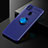 Custodia Silicone Ultra Sottile Morbida Cover con Magnetico Anello Supporto SD2 per Xiaomi POCO C31 Blu