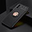 Custodia Silicone Ultra Sottile Morbida Cover con Magnetico Anello Supporto SD2 per Xiaomi Poco M3 Rosso
