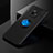 Custodia Silicone Ultra Sottile Morbida Cover con Magnetico Anello Supporto SD2 per Xiaomi Redmi 10X 5G Blu e Nero