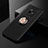 Custodia Silicone Ultra Sottile Morbida Cover con Magnetico Anello Supporto SD2 per Xiaomi Redmi 10X 5G Oro e Nero
