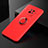 Custodia Silicone Ultra Sottile Morbida Cover con Magnetico Anello Supporto SD2 per Xiaomi Redmi 10X 5G Rosso
