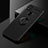 Custodia Silicone Ultra Sottile Morbida Cover con Magnetico Anello Supporto SD2 per Xiaomi Redmi 9 India Nero