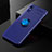 Custodia Silicone Ultra Sottile Morbida Cover con Magnetico Anello Supporto SD2 per Xiaomi Redmi 9A Blu