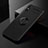 Custodia Silicone Ultra Sottile Morbida Cover con Magnetico Anello Supporto SD2 per Xiaomi Redmi 9A Nero