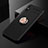 Custodia Silicone Ultra Sottile Morbida Cover con Magnetico Anello Supporto SD2 per Xiaomi Redmi 9A Oro e Nero