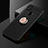 Custodia Silicone Ultra Sottile Morbida Cover con Magnetico Anello Supporto SD2 per Xiaomi Redmi 9C NFC Oro e Nero