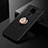 Custodia Silicone Ultra Sottile Morbida Cover con Magnetico Anello Supporto SD2 per Xiaomi Redmi Note 9 Oro e Nero