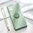 Custodia Silicone Ultra Sottile Morbida Cover con Magnetico Anello Supporto T01 per Apple iPhone 11