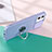 Custodia Silicone Ultra Sottile Morbida Cover con Magnetico Anello Supporto T01 per Apple iPhone 12