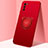 Custodia Silicone Ultra Sottile Morbida Cover con Magnetico Anello Supporto T01 per Huawei Honor 30 Lite 5G Rosso