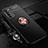 Custodia Silicone Ultra Sottile Morbida Cover con Magnetico Anello Supporto T01 per Huawei Honor Play4 5G