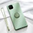 Custodia Silicone Ultra Sottile Morbida Cover con Magnetico Anello Supporto T01 per Huawei Nova 6 SE