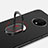 Custodia Silicone Ultra Sottile Morbida Cover con Magnetico Anello Supporto T01 per OnePlus 7T