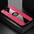 Custodia Silicone Ultra Sottile Morbida Cover con Magnetico Anello Supporto T01 per Oppo RX17 Neo