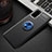 Custodia Silicone Ultra Sottile Morbida Cover con Magnetico Anello Supporto T01 per Samsung Galaxy S20 Plus Blu e Nero