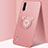 Custodia Silicone Ultra Sottile Morbida Cover con Magnetico Anello Supporto T01 per Xiaomi Mi A3