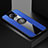 Custodia Silicone Ultra Sottile Morbida Cover con Magnetico Anello Supporto T01 per Xiaomi Redmi K30 Pro 5G Blu