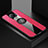 Custodia Silicone Ultra Sottile Morbida Cover con Magnetico Anello Supporto T01 per Xiaomi Redmi K30 Pro Zoom Rosa Caldo