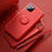 Custodia Silicone Ultra Sottile Morbida Cover con Magnetico Anello Supporto T02 per Apple iPhone 11 Pro Rosso