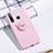 Custodia Silicone Ultra Sottile Morbida Cover con Magnetico Anello Supporto T02 per Huawei Honor 20 Lite Rosa